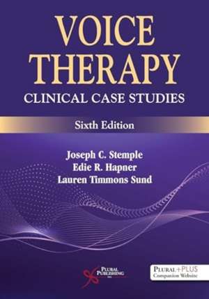 Voice Therapy de Joseph C. Stemple