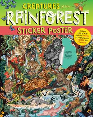 Creatures of the Rainforest Sticker Poster de Fiona Ocean Simmance