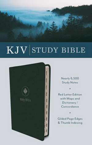 The KJV Study Bible (Indexed) [Evergreen Fog] de Compiled By Barbour Staff