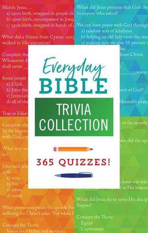 Everyday Bible Trivia Collection de Compiled By Barbour Staff