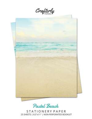 Pastel Beach Stationery Paper de Crafterly Paperie