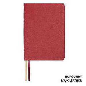 Lsb Giant Print Reference Edition, Paste-Down Burgundy Faux Leather de Steadfast Bibles