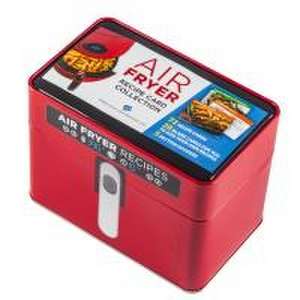 Air Fryer Recipe Card Collection Tin (Red) de Publications International Ltd