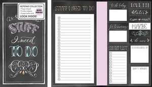 Book of Sticky Notes: Stuff I Need to Do (Chalkboard) de New Seasons