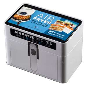 Air Fryer Recipe Card Collection Tin (White) de Publications International Ltd