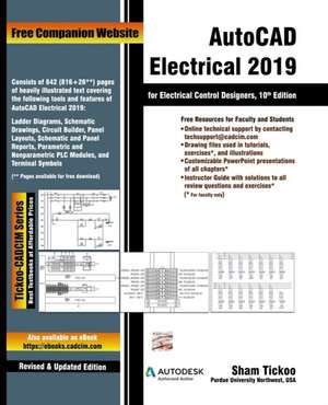 AutoCAD Electrical 2019 for Electrical Control Designers, 10th Edition de Cadcim Technologies