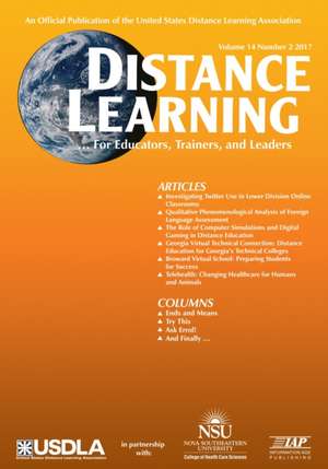 Distance Learning Vol 14 Issue 2 de Michael Simonson