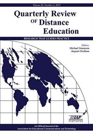 Quarterly Review of Distance Education Volume 20 Number 2 2019 de Anymir Orellana