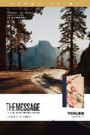 The Message Thinline, Large Print (Leather-Look, Garden Bloom) de Eugene H. Peterson