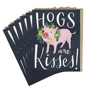 6-Pack Emily McDowell & Friends Hogs and Kisses Card