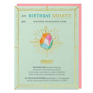 6-Pack Emily McDowell & Friends Birthday Quartz Fantasy Stone Cards de Emily McDowell & Friends