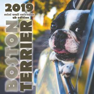 Boston Terrier 2019 Mini Wall Calendar (UK Edition) de Over the Wall Dogs