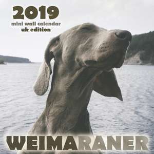 Weimaraner 2019 Mini Wall Calendar (UK Edition) de Over the Wall Dogs