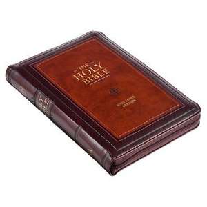 KJV COMPACT BIBLE 2-TONE BURGA