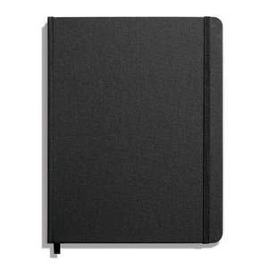 Shinola Journal, HardLinen, Plain, Jet Black (7x9) de Shinola