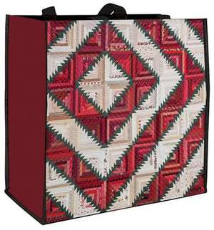 Hensley, C: Carolie Hensley's Holiday Log Cabin Eco Tote de Carolie Hensley