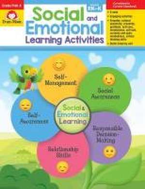 Social and Emotional Learning Activities, Prek - Kindergarten Teacher Resource de Evan-Moor Educational Publishers