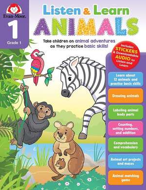 Animals, Grade 1 Workbook de Evan-Moor Educational Publishers