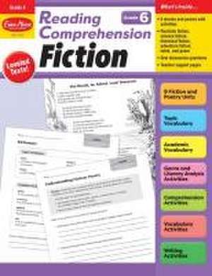 Reading Comprehension: Fiction, Grade 6 Teacher Resource de Evan-Moor Corporation