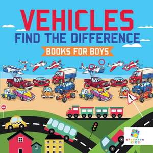 Vehicles Find the Difference Books for Boys de Educando Kids