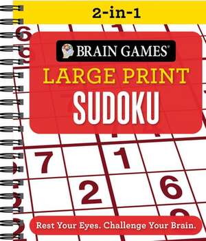 Brain Games 2-In-1 - Large Print Sudoku de Publications International Ltd