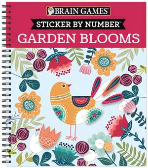 Brain Games - Sticker by Number: Garden Blooms de Publications International Ltd