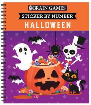 Brain Games - Sticker by Number: Halloween de Publications International Ltd