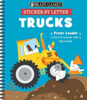 Brain Games - Sticker by Letter: Trucks de Publications International Ltd