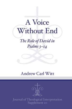 A Voice Without End – The Role of David in Psalms 3–14 de Andrew C. Witt