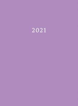 2021: Large Weekly and Monthly Planner with Purple Cover (Hardcover) de Edward Planners