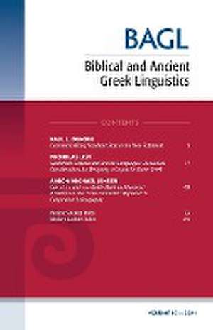 Biblical and Ancient Greek Linguistics, Volume 10 de Matthew Brook O'Donnell