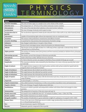 Physics Terminology (Speedy Study Guide) de Speedy Publishing LLC