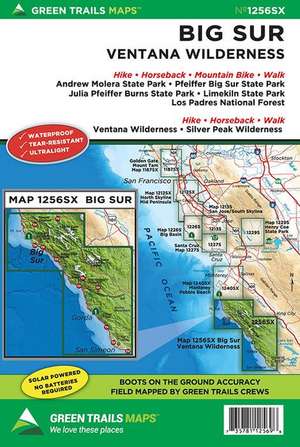 Big Sur Ventana Wilderness, CA No. 208sx de Green Trails Maps