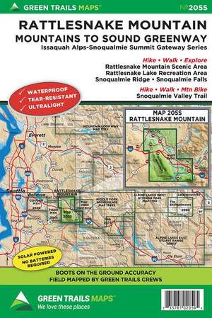 Rattlesnake Mountain, Wa No. 205s de Green Trails Maps