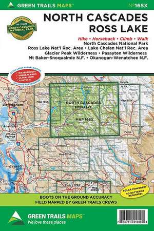 North Cascades National Park, Wa No. 16sx de Green Trails Maps