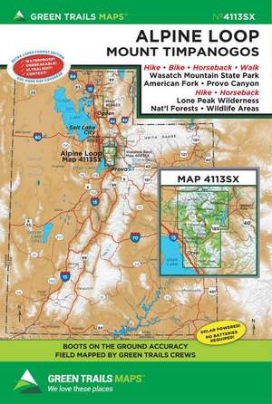 Alpine Loop, UT No. 4113sxl de Green Trails Maps