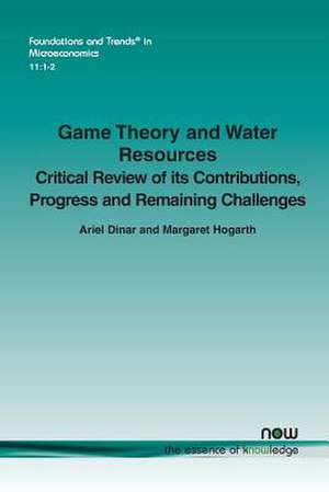 Game Theory and Water Resources de Margaret Hogarth