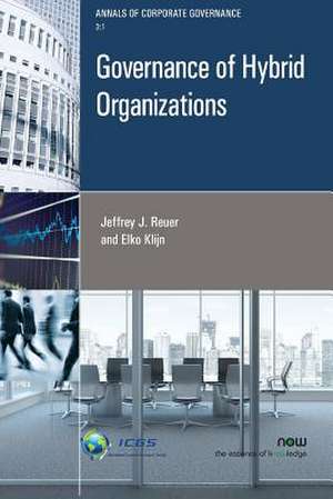 Governance of Hybrid Organizations de Jeffrey Reuer