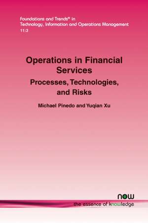 Operations in Financial Services de Michael Pinedo