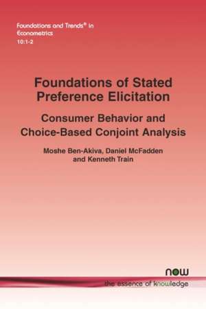 Foundations of Stated Preference Elicitation de Moshe Ben-Akiva