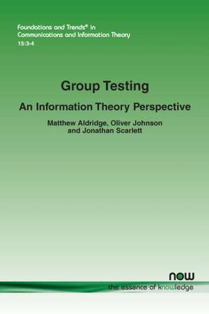 Group Testing de Matthew Aldridge