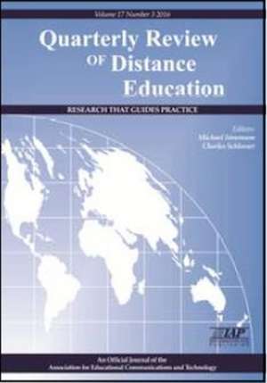 Quarterly Review of Distance Education "Research That Guides Practice" Vol.17 No.3 2016 de Charles Schlosser