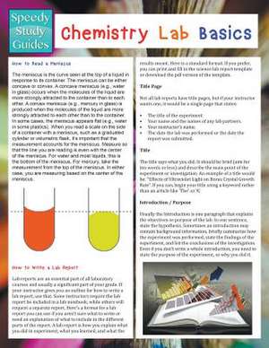 Chemistry Lab Basics (Speedy Study Guides) de Speedy Publishing LLC