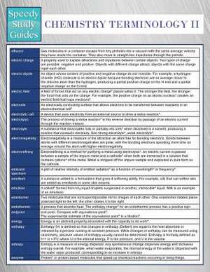 Chemistry Terminology II (Speedy Study Guides) de Speedy Publishing LLC