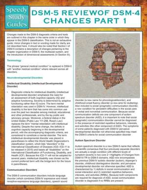 Dsm-5 Review of Dsm-4 Changes Part I (Speedy Study Guides): Ciao! de Speedy Publishing LLC