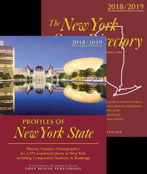 New York State Directory & Profiles of New York (2 Volume Set), 2018/19 de David Garoogian