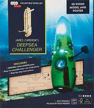 Incredibuilds: James Cameron's Deepsea Challenger 3D Wood Model and Poster de Insight Editions