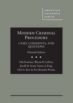 Modern Criminal Procedure de Eve Brensike Primus