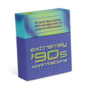 Extremely 90s Affirmations Deck: 50 Cards That Combine 1990s Nostalgia With The Power of Affirmations! (Affirmations from the Decades) de Knock Knock