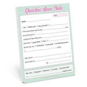 Quickie Love Note: Nifty Notes de Knock Knock